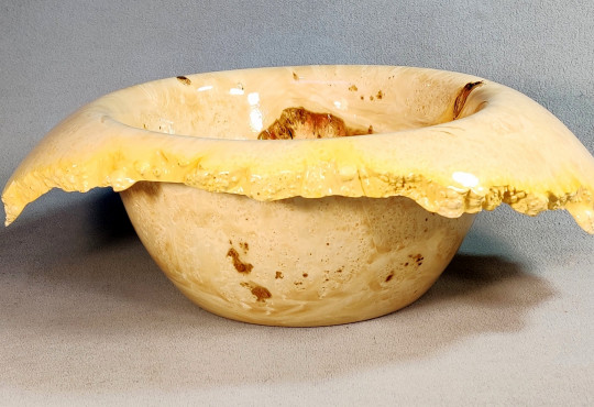 Handmade Wooden Bowl / Maple Burl Wood